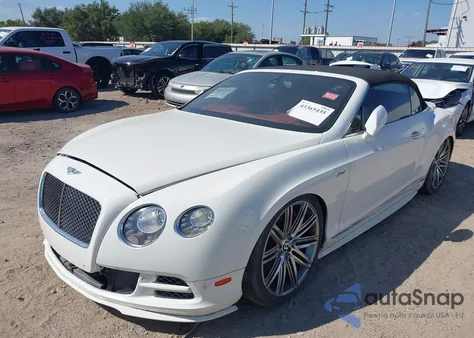 2015 Bentley Continental Gt Speed z USA, uszkodzony, nr VIN SCBGJ3ZA2FC049218